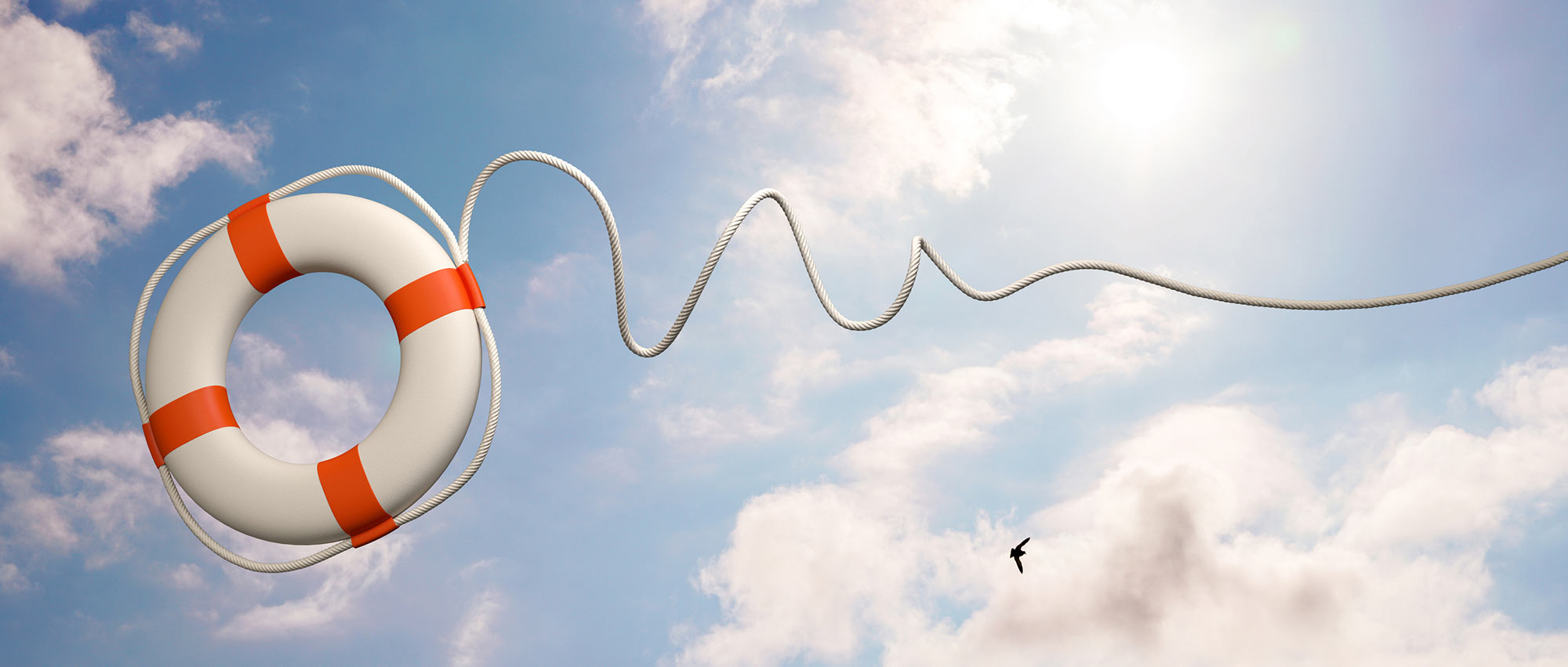JBR Interim Executives enterprise self-test buoy on a rope
